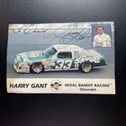 1980s Autographed Postcard Harry Gant Racing Skoal Bandit Chevrolet Nascar