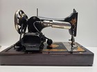 1924 Singer Model 66 Sewing Machine   tiffany Decals   bentwood Case   restore display
