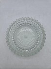 Vintage Stunning Round Clear Glass Diamond Pointed Cigar cigarette Heavy Ashtray
