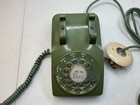 Vintage Western Electric Cd500 Bell Systems Avocado Green Rotary Desk Phone