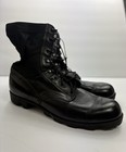 Vintage Ro-search Military Army Combat Black Leather Boots Mens Size 12 1 2 R