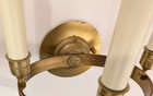 Pair Of Antique French Classic Empire Style Bronze Wall Sconces