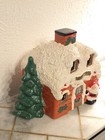 M l Molds 1981 Vintage Ceramic Christmas House With Santa
