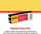 Premium Chalkboard Eraser  6 X 2 X 1-5 16 Inches  Felt  Black white