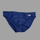 Speedo Men Navy Blue Solar Nylon Swim Brief Bikini Swimwear Swimsuit Bathing