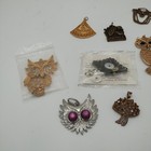 Vintage Mixed Jewelry Lot Brooch Pin Mixed Junk Drawer Jewelry Lot Of 9 Pieces
