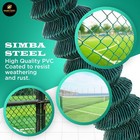 6 Ft X 50 Ft Green Pvc Coated Chain Link Fence 11 5g Galvanized Steel  72x600in 