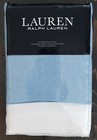     lauren Ralph Lauren Joanna European Pillow Sham Linen Blue White 26x26 Flange 