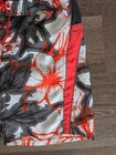 Nike Swim Trunks Shorts Floral Men s Med  Hawaiian Print Mesh Lining Orange Surf