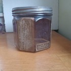 Rare Western Club Cigars Early 1900 Ohio 8 Sided Glass Cigar Jar W labels   Lid