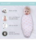 The Peanutshell Baby Swaddle Blankets Set Of 3 Baby Girl 3-6 Month Sleep Sack