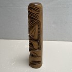 Vintage Hand Carved Hard Wood Statue Idol Tropical Tiki Hawaii Solid Wooden 2002