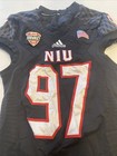 Game Worn Used Jersey Northern Illinois Huskies Niu Football Adidas Xl  97