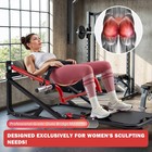 Hip Thrust Machine  800lbs Plate-loaded Glute Bridge Machine With Weight Holder