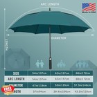 Zomake Golf Umbrella 62 Inch Lake Blue Windproof Double Canopy Auto-open
