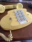 1970 Princess Touch Tone Phone Bell Yellow Cream At t Telephone Vintage