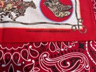 Southwest Rodeo Cowboy Red 22x22 Bandanna