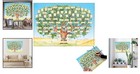 Custom Fillable 6 Generation Family Tree Chart On High-quality Canvas 40x60cm
