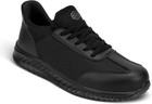 Larnmern Men Steel Toe Work Shoes Slip On Safety Sneakers Lightweight Composite