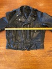 Vintage 50s Sears Hercules Leather Motorcycle Jacket D Pocket Size 38 Or 40