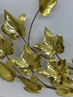 Vtg Homco Metal Ivy Gold Tone Wall Art Decor Hanging Set Of 2 Home Interiors