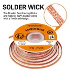10ft Solder Wick Braid   No-clean Soldering Flux Paste - Desoldering Kit For