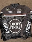Vintage Racing Leather Jacket Retro Racer Biker Motorcycle Gear  ships Same Day 