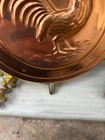 Vintage Copper Hide-a-key Wall Plaque With Embossed Rooster   1970s Decor