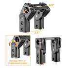 Black 4  Tall Adjustable Pullback Handlebar Riser For Harley-davidson 1  Clamp