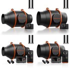 2025 Spider Farmer 4 6  Inline Fan Exhaust Ventilation Hvac Blower For Grow Tent