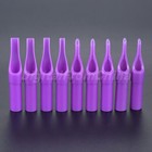 50pcs 5color 9model Sterile Disposable Tattoo Nozzle Tips Flat Round Needle Tube