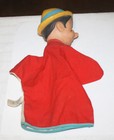 1950s Vintage Walt Disney Pinocchio Hand Puppet Japan