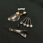 1 Set High Quality 4 4 Violin Natural Ebony Wood Accessories Parts Fittings