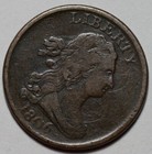 1806 Draped Bust Half Cent - Small 6 stemless - Scratches - Us 1 2c Copper Coin