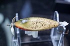Shur Strike Silver Flash Injured Minnow Fishing Lure Painted Eyes