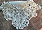 Vtg Hanky Wedding Wt Lawn Linen Handmade Lace    183