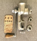 Vintage Universal  1 Meat Grinder Hand Crank Chopper 3 Heads Usa Made Free Ship 
