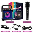 Portable Bluetooth Speaker Karaoke Machine System  microphone Party Light  strap