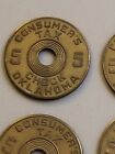 Tax Tokens Vintage Consumer s Tax Oklahoma 5 Token Bronze Dozen  12 