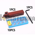Lathe Grooving Holder Face Grooving Tool 50 80 With Carbide Inserts Mgmn300