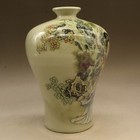 Chinese Old Marked Famille Rose Colored Girls Pattern Porcelain Vase
