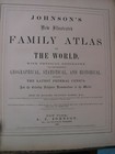 Hand Colored Prussia Germany Double Page Map Johnsons Atlas 1867 Bavaria Austria