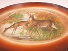 Antique Oval Platter 16  Stag   Doe Deer Game Tst Latona R K Beck