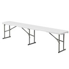 6ft Plastic Patio Foldable Bench Tabletop For In outdoor Garden Party Picnic