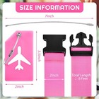 8 Pcs Luggage Straps Suitcase Tags Set For Tsa Approved  4 Travel Adjustable    
