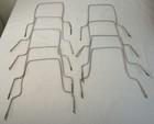 Vintage Set Of 9 White Coated Croquet Wickets Heavy Gauge Wire