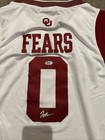 Jeremiah Fears Oklahoma Sooners Autograph Signed Jersey  Psa Coa 