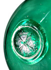 Large Antique Bj  rkshult Compass Glass Fishing Float Swedish Green 6in