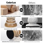 Cedarlux Candle Holder For Pillar Candle Set Of 2 Farmhouse Wood Candle Holder