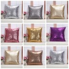 2 5pcs Glitter Sequins Pillow Case Sofa Cushion Cover Pillows Waist Office Home